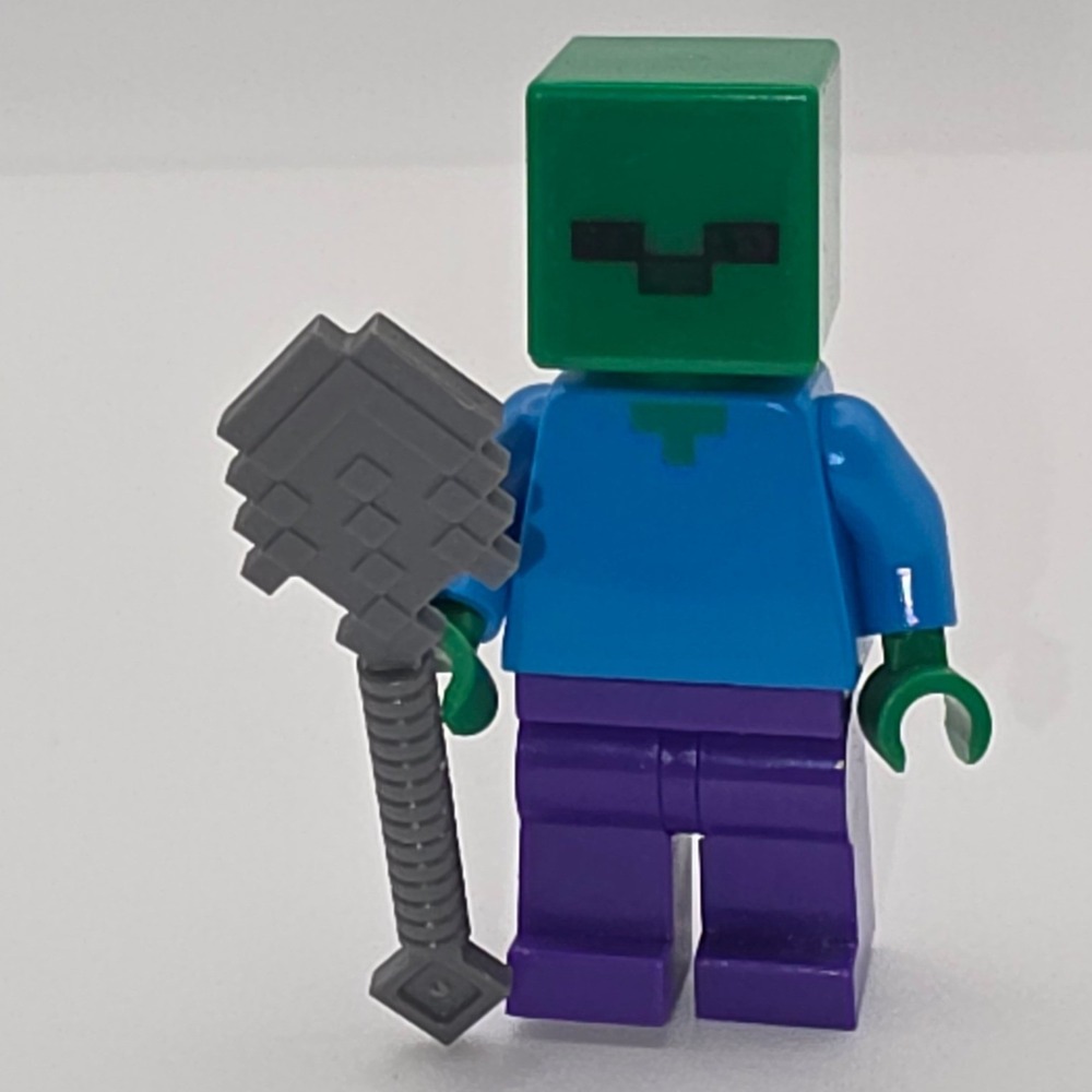 LEGO Minecraft Zombie Minifigure‎ One Size Green Good min007